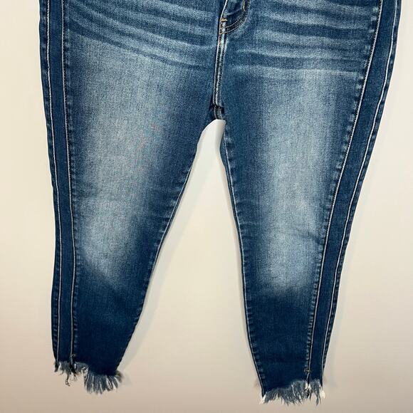 KanKan Jeans Size 15/31 Raw Hem Slightly Distressed - Picture 5 of 12